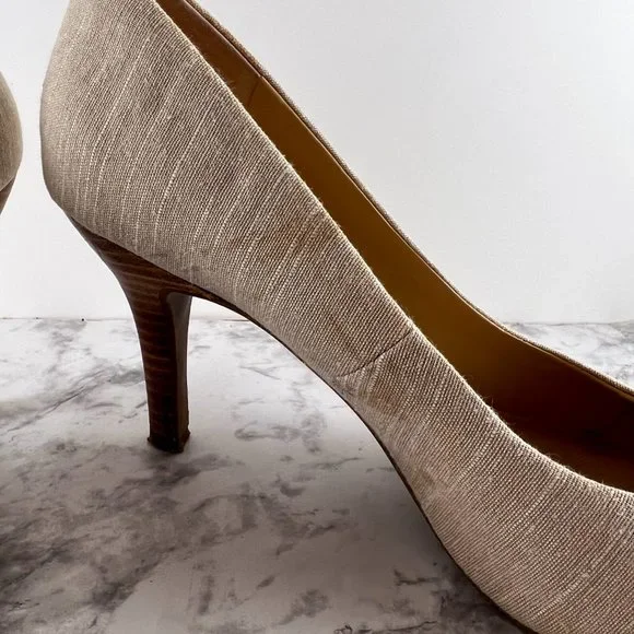 Kelly & Katie Women's Isabel Linen Pump Size 9.5 - Picture 3 of 11